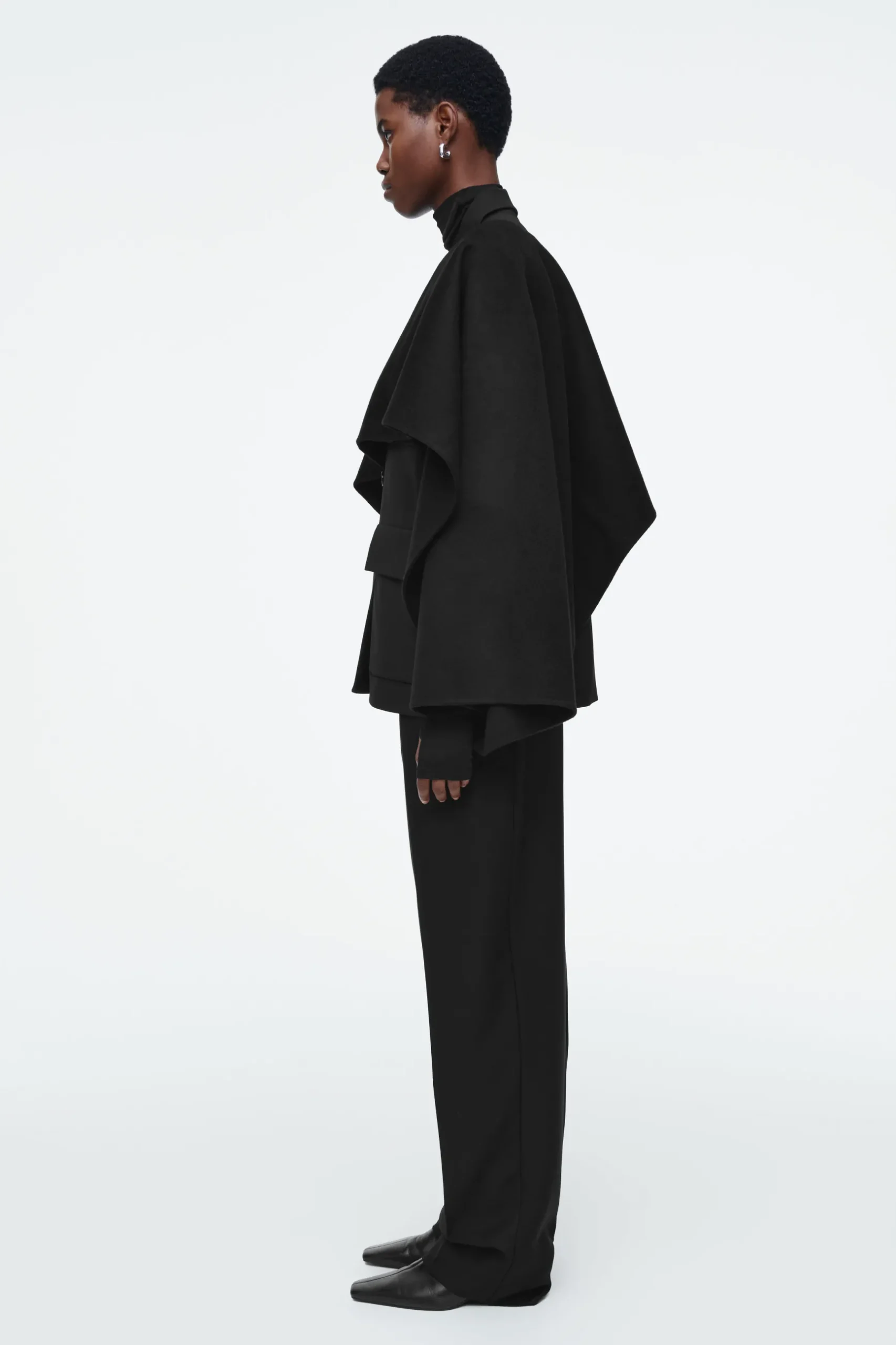 Sale COS HYBRYDOWA PELERYNA Z DWUSTRONNEJ MIESZANKI Z WEŁNĄ