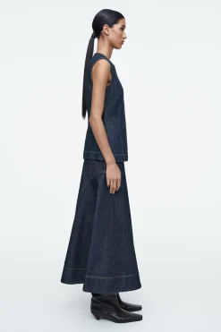 Fashion COS JEANSOWA BLUZKA BEZ RĘKAWÓW