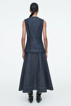Fashion COS JEANSOWA BLUZKA BEZ RĘKAWÓW