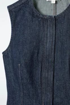 Fashion COS JEANSOWA BLUZKA BEZ RĘKAWÓW
