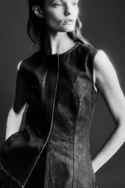 Fashion COS JEANSOWA BLUZKA BEZ RĘKAWÓW