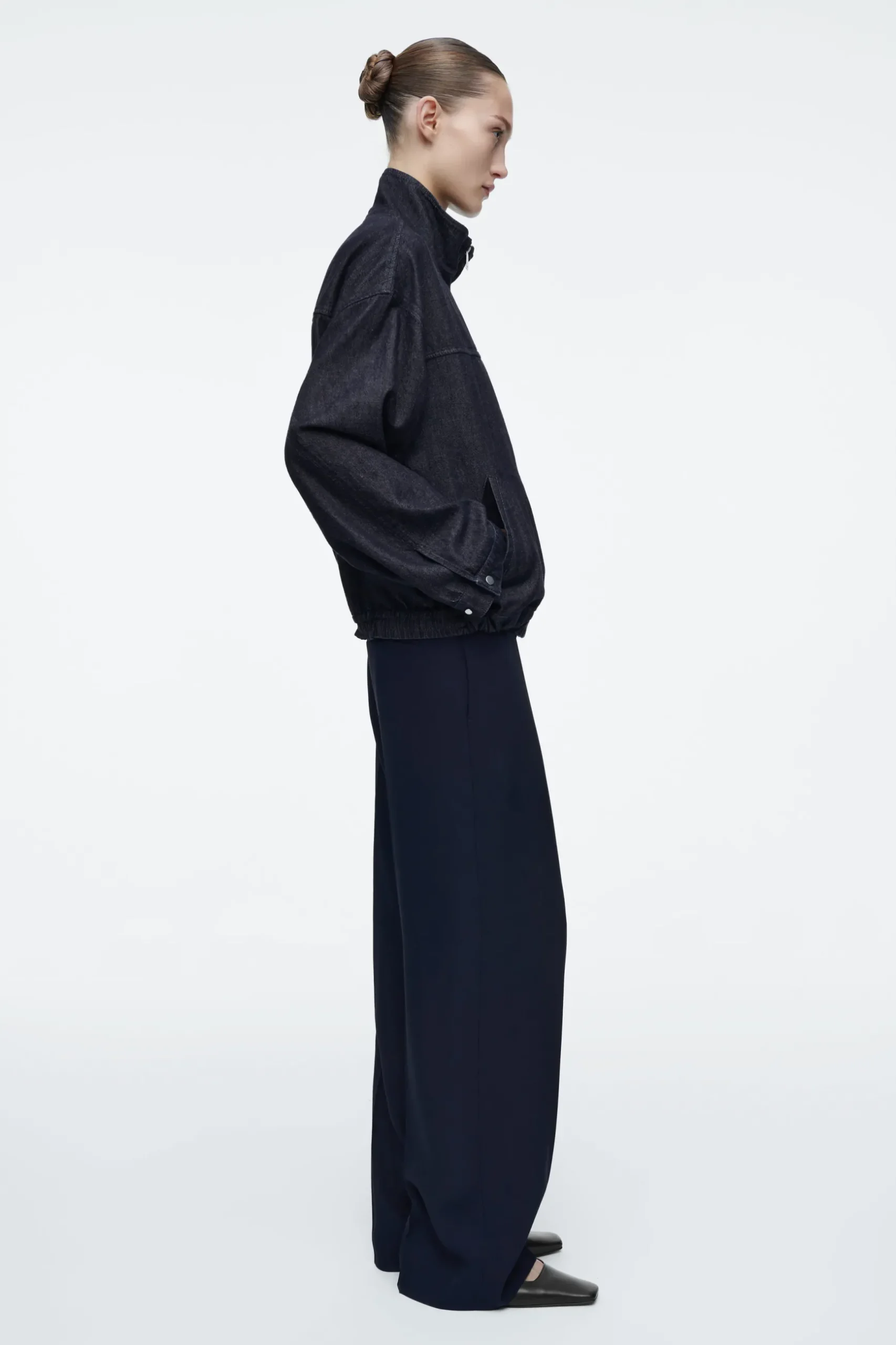 Best COS JEANSOWA KURTKA BOMBERKA OVERSIZE