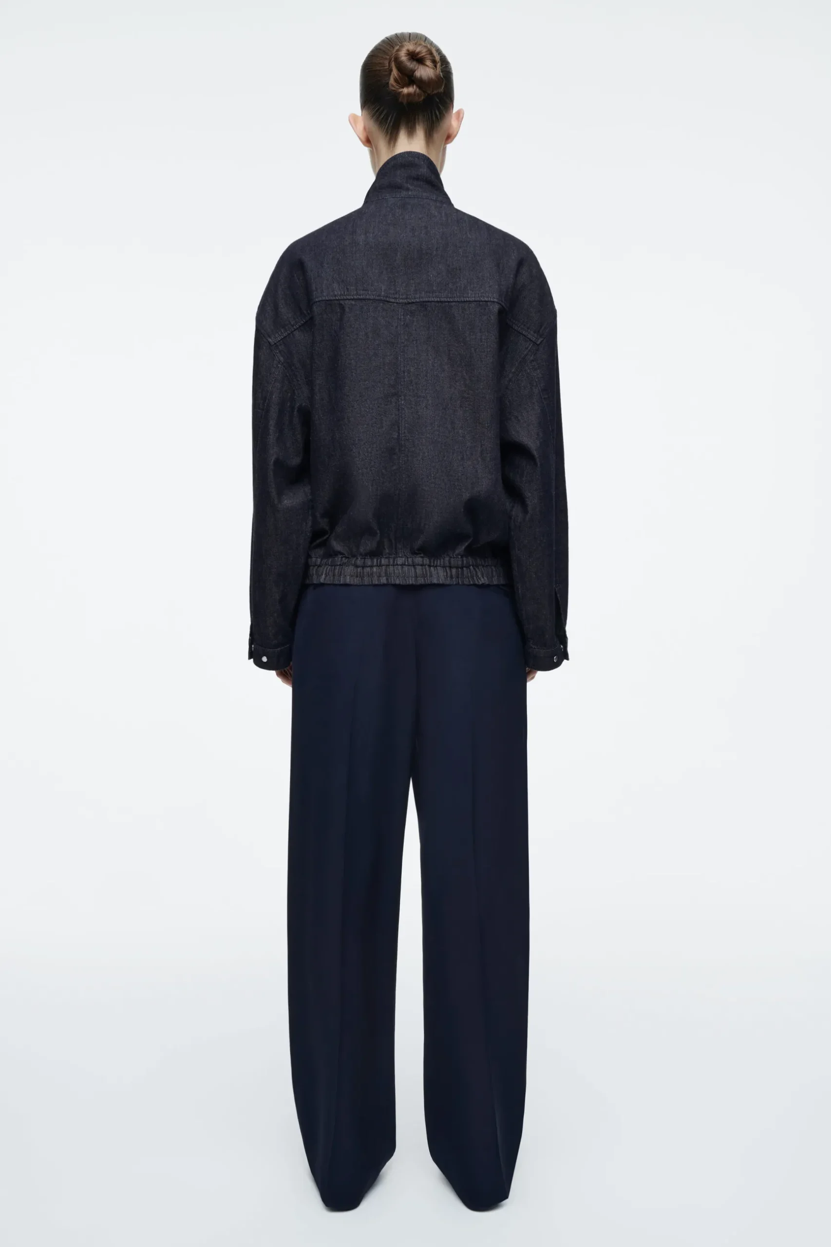 Best COS JEANSOWA KURTKA BOMBERKA OVERSIZE