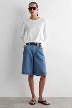 Fashion COS JEANSOWE SZORTY DO KOLAN