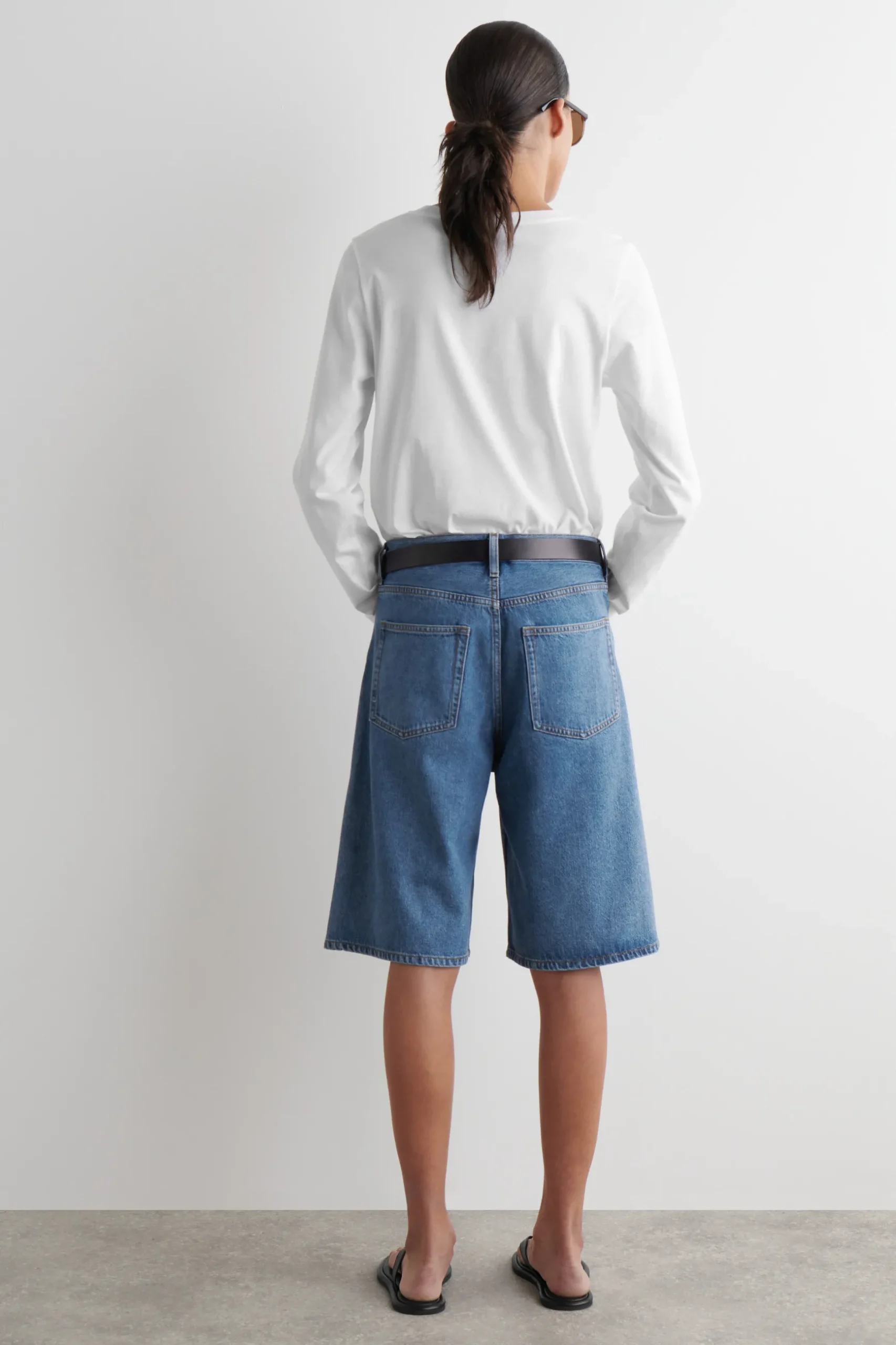 Fashion COS JEANSOWE SZORTY DO KOLAN