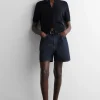New COS JEANSOWE SZORTY Z WYSOKIM STANEM