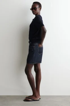 New COS JEANSOWE SZORTY Z WYSOKIM STANEM