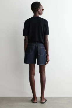 New COS JEANSOWE SZORTY Z WYSOKIM STANEM