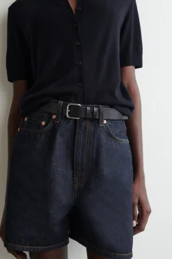 New COS JEANSOWE SZORTY Z WYSOKIM STANEM