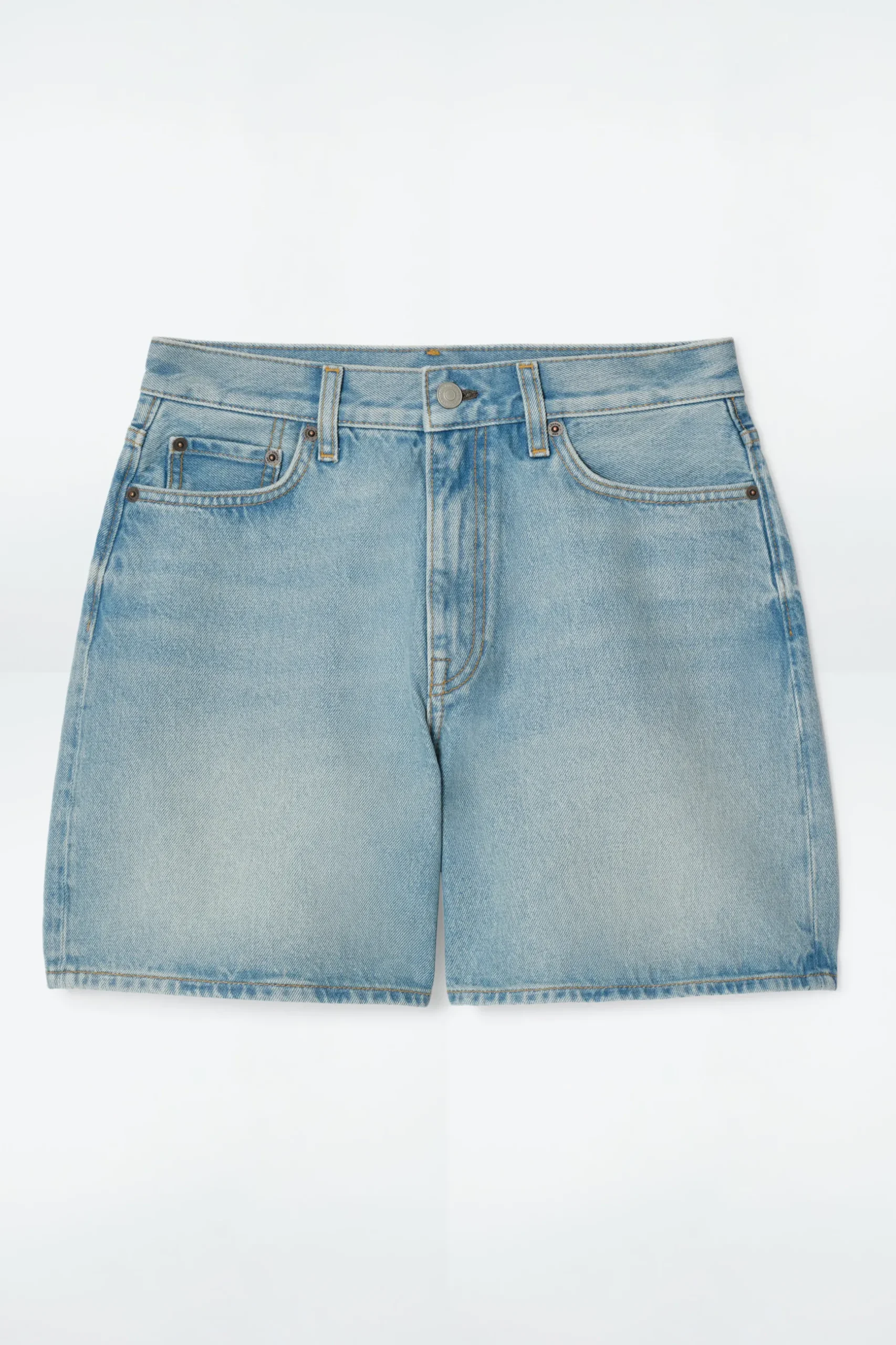 Fashion COS JEANSOWE SZORTY Z WYSOKIM STANEM