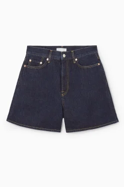 New COS JEANSOWE SZORTY Z WYSOKIM STANEM