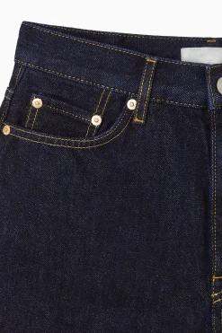 New COS JEANSOWE SZORTY Z WYSOKIM STANEM