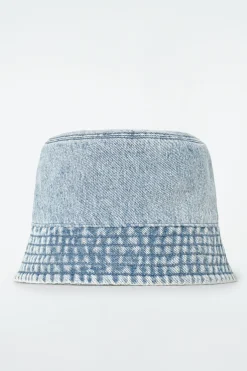 Outlet COS JEANSOWY KAPELUSZ TYPU BUCKET Jasnoniebieski