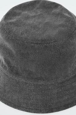 Clearance COS JEANSOWY KAPELUSZ TYPU BUCKET Szary
