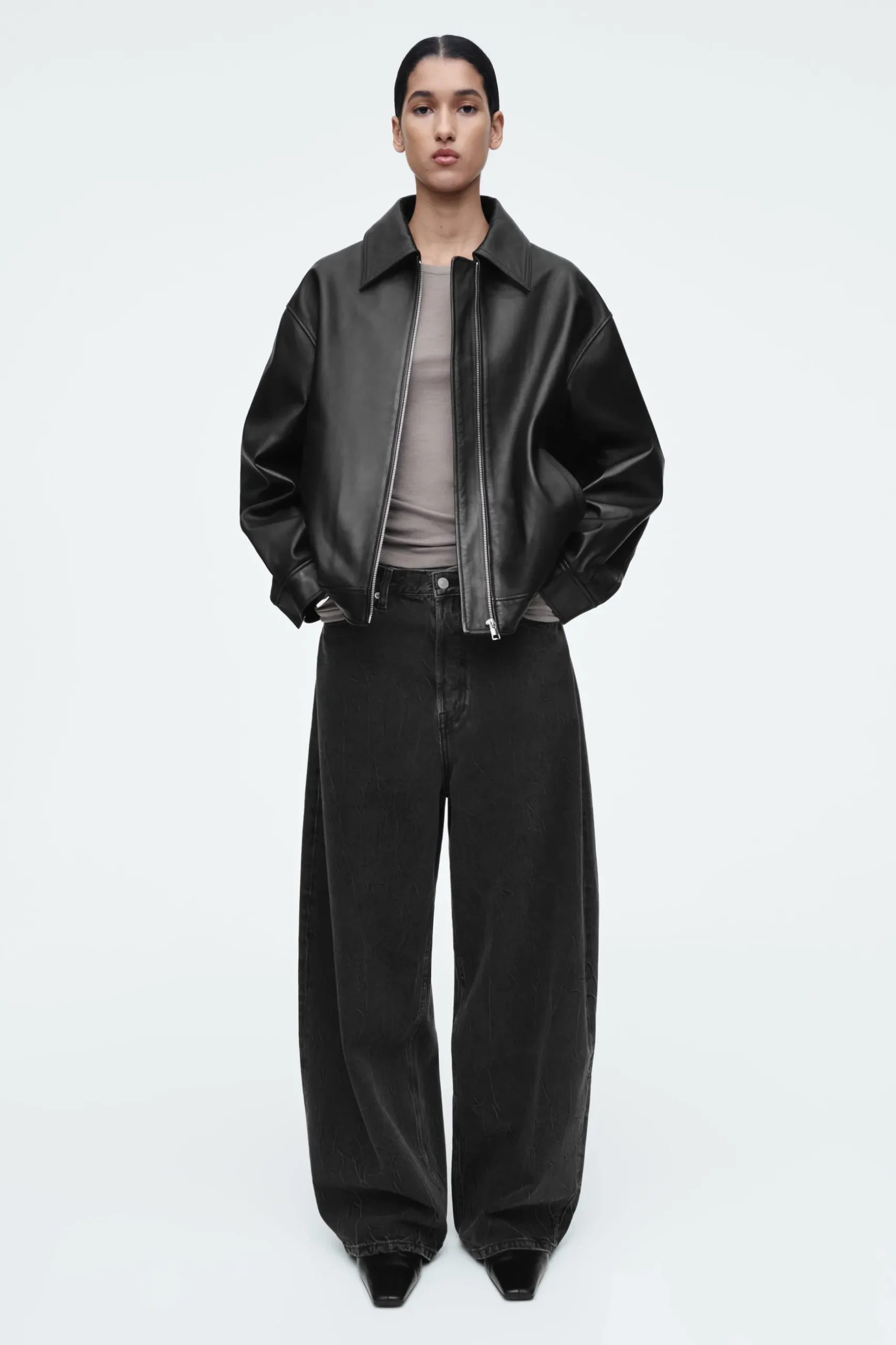 Online COS JEANSY „COAST” Z SZEROKIMI NOGAWKAMI