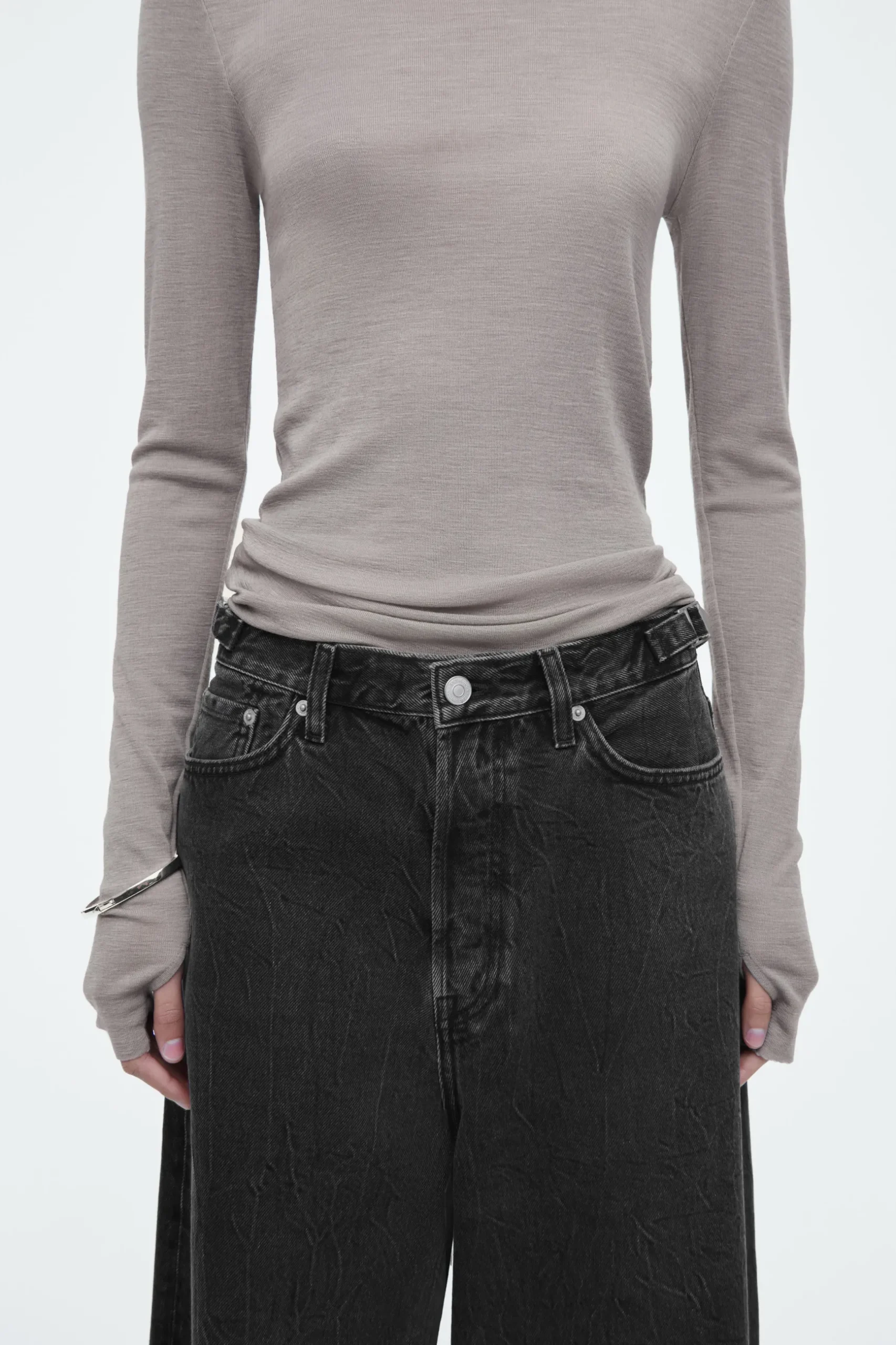 Online COS JEANSY „COAST” Z SZEROKIMI NOGAWKAMI