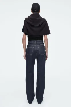 Fashion COS JEANSY „COLUMN” Z PROSTYMI NOGAWKAMI