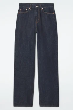 Fashion COS JEANSY „COLUMN” Z PROSTYMI NOGAWKAMI