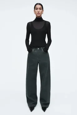 Sale COS JEANSY „FACADE” Z PROSTYMI NOGAWKAMI