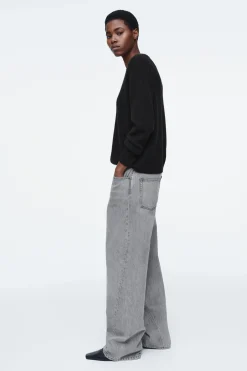 Discount COS JEANSY „FACADE” Z PROSTYMI NOGAWKAMI