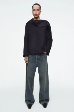 Fashion COS JEANSY „VOLUME” Z SZEROKIMI NOGAWKAMI