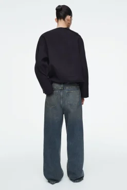 Fashion COS JEANSY „VOLUME” Z SZEROKIMI NOGAWKAMI