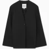 Hot COS JEDNORZĘDOWA MARYNARKA BEZ KOŁNIERZYKA – SLIM FIT