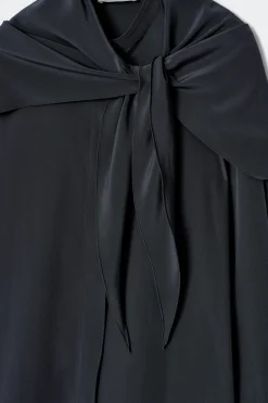 Fashion COS JEDWABNA KOSZULA Z SZALOWYM KOŁNIERZEM