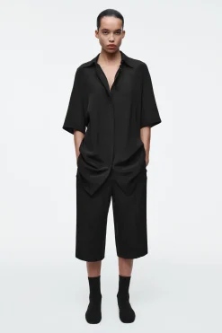 New COS JEDWABNE SPODNIE CAPRI