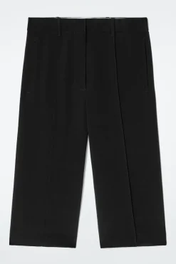 New COS JEDWABNE SPODNIE CAPRI