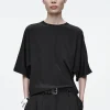 Discount COS JEDWABNO-BAWEŁNIANY T-SHIRT Z RĘKAWAMI TYPU DOLMAN