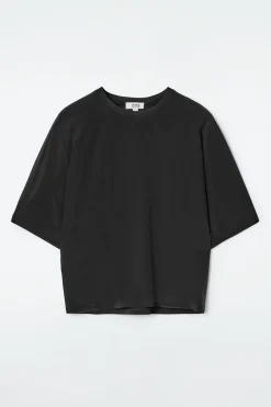 Discount COS JEDWABNO-BAWEŁNIANY T-SHIRT Z RĘKAWAMI TYPU DOLMAN
