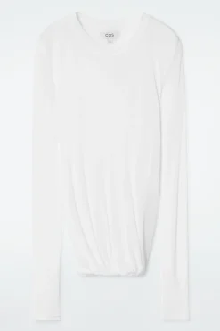 New COS JEDWABNY TOP ZE SKRĘCONYM DOŁEM