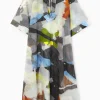 Fashion COS KAFTAN Z WIĄZANIEM I NADRUKIEM