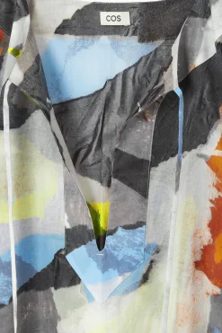 Fashion COS KAFTAN Z WIĄZANIEM I NADRUKIEM