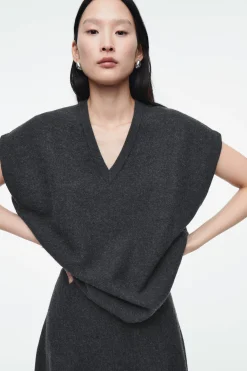 New COS KAMIZELKA OVERSIZE Z MIESZANKI Z GOTOWANĄ WEŁNĄ