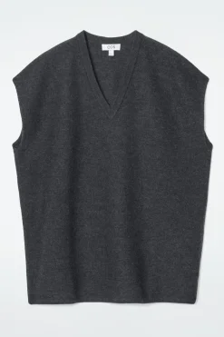 New COS KAMIZELKA OVERSIZE Z MIESZANKI Z GOTOWANĄ WEŁNĄ