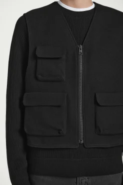 Fashion COS KAMIZELKA W STYLU UTILITY Z MIESZANKI Z WEŁNĄ
