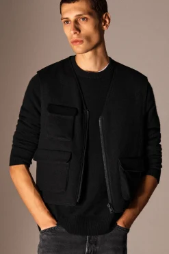 Fashion COS KAMIZELKA W STYLU UTILITY Z MIESZANKI Z WEŁNĄ