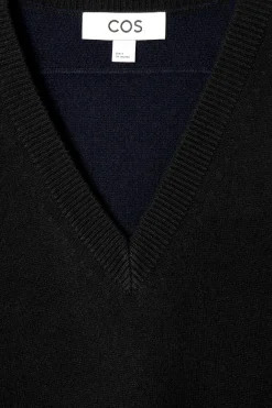 Fashion COS KAMIZELKA Z DWUSTRONNEJ DZIANINY Z WEŁNĄ