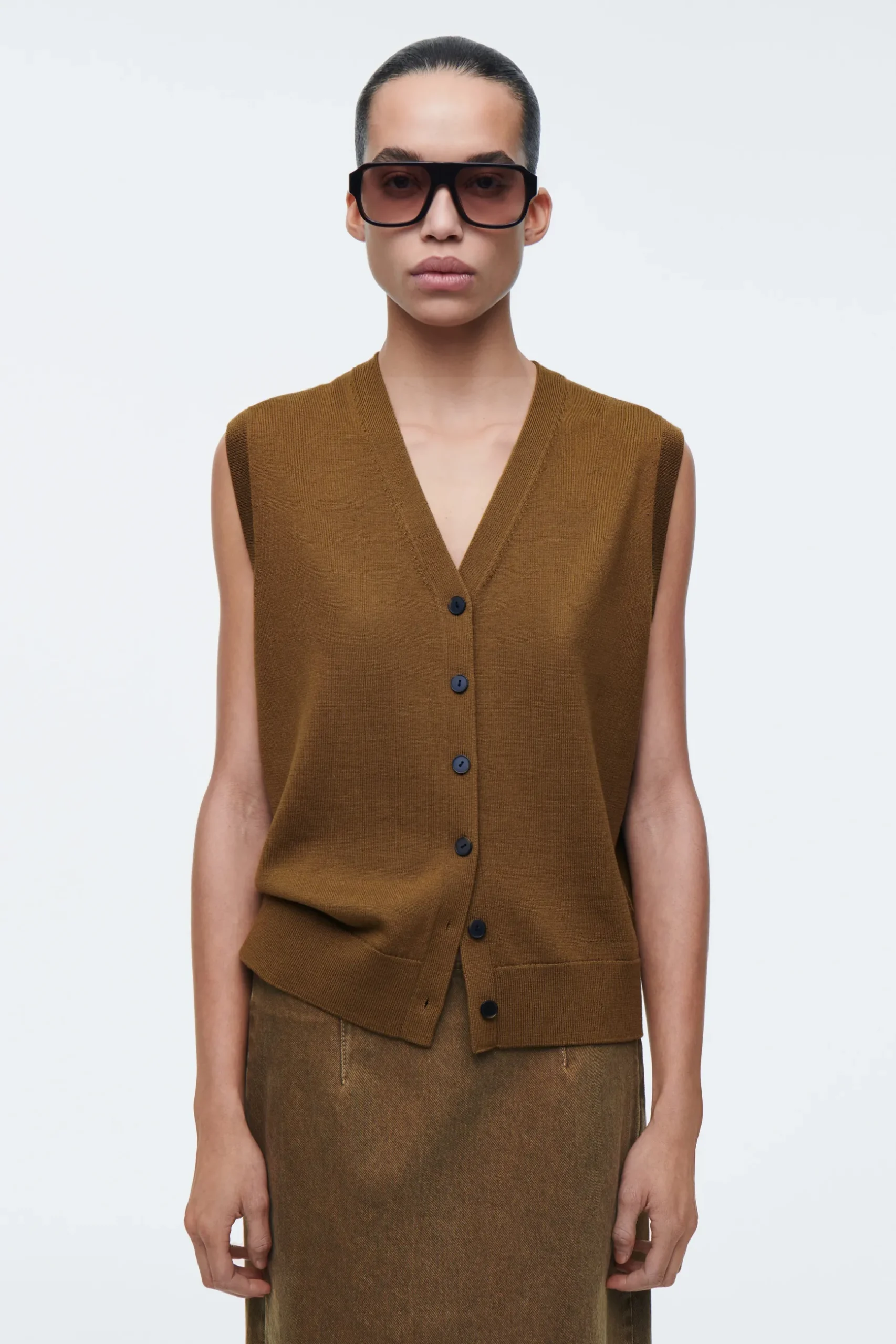Fashion COS KAMIZELKA Z WEŁNY MERINO