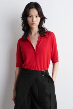 Discount COS KARDIGAN À LA KOSZULKA POLO Z WEŁNĄ MERINO