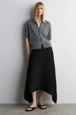 Discount COS KARDIGAN À LA KOSZULKA POLO Z WEŁNĄ MERINO