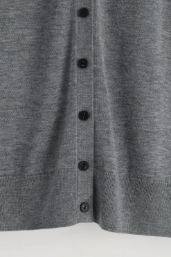 Discount COS KARDIGAN À LA KOSZULKA POLO Z WEŁNĄ MERINO