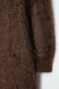 Hot COS KARDIGAN MAXI Z DZIANINY Z MOHEREM