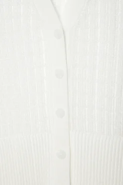 Outlet COS KARDIGAN W PRĄŻKI Z DZIANINĄ Z KORONKOWYM ŚCIEGIEM