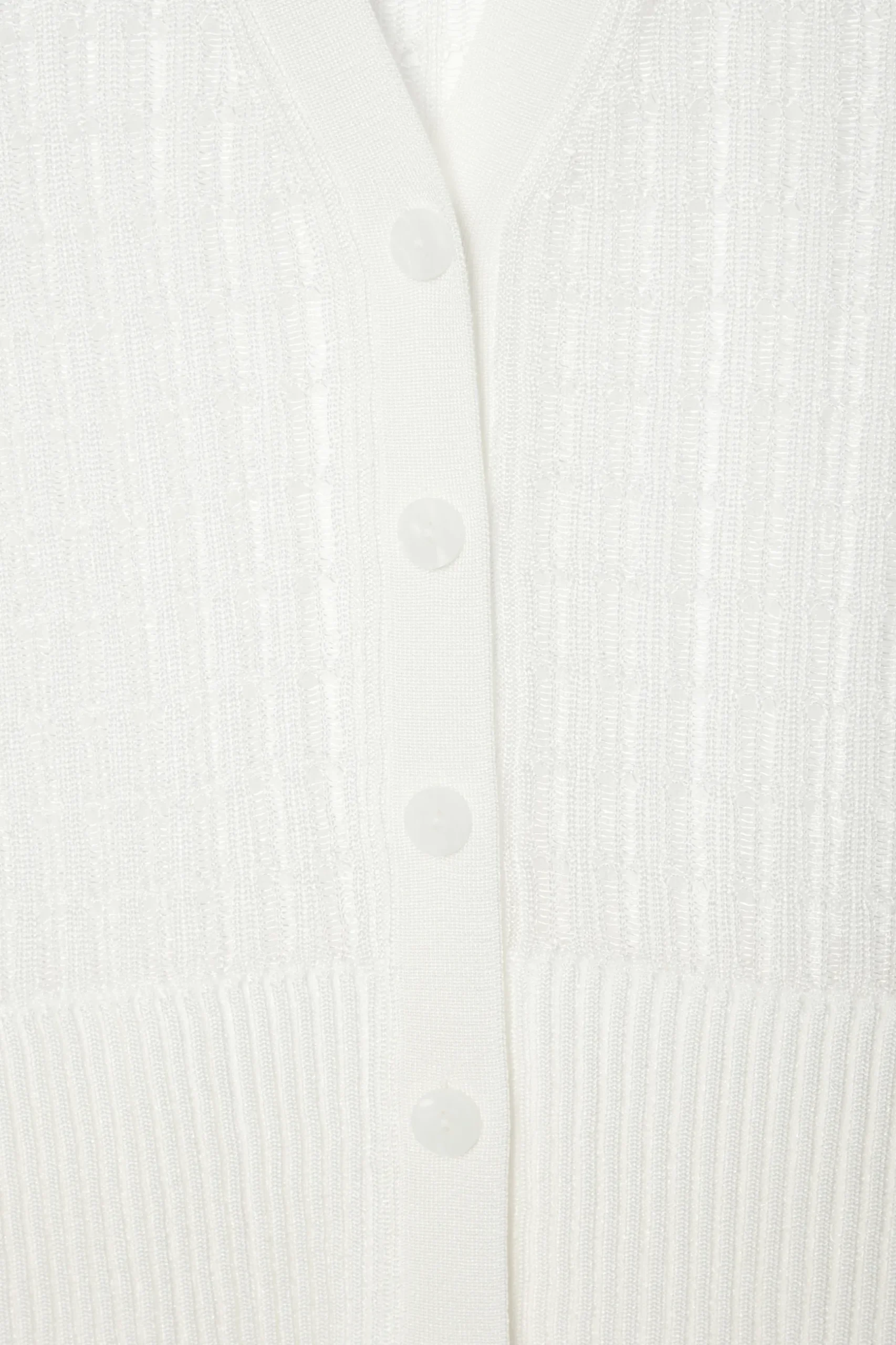 Outlet COS KARDIGAN W PRĄŻKI Z DZIANINĄ Z KORONKOWYM ŚCIEGIEM