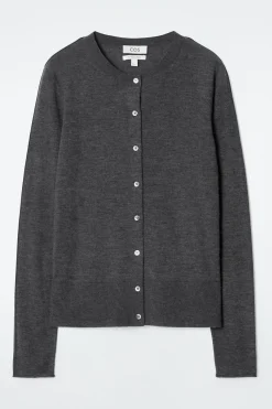 Clearance COS KARDIGAN Z CIENKIEJ DZIANINY Z CZYSTEGO KASZMIRU