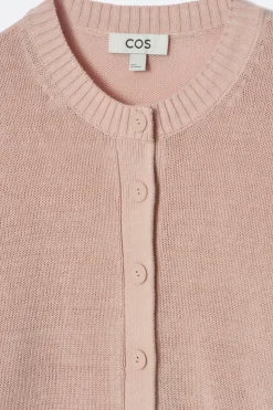 Outlet COS KARDIGAN Z DZIANINY LNIANEJ