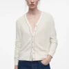 Clearance COS KARDIGAN Z WEŁNY MERINO I LNU